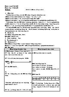 Giáo án Đại số 9 Tuần 11 năm học 2008- 2009