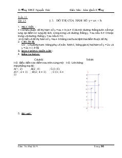 Giáo án Đại số 9 - Tuần 12 - Trường THCS Nguyễn Trãi