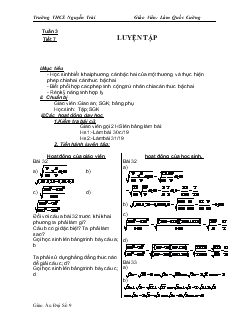Giáo án Đại số 9 - Tuần 3 Trường THCS Nguyễn Trãi