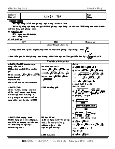 Giáo án đại số 9 tuần 3  trường THCS Phan Thúc Duyện – năm học 2007 - 2008