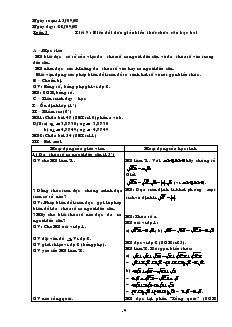 Giáo án Đại số 9 Tuần 5 năm học 2008- 2009