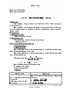 Giáo án Đại số 9 - Tuần 9 - năm học 2012- 2013