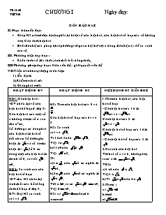 Giáo án Đại số lớp 9 cả năm