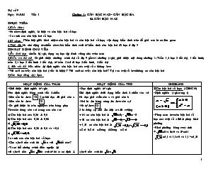Giáo án Đại số lớp 9 - tiết 1 : Căn bậc hai
