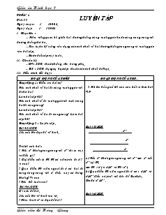 Giáo án Hình học 7 Tuần 6 năm học 2008- 2009