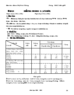 Giáo án Hình học 8 Tuần 13 Trường THCS Đồng Mĩ