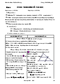 Giáo án Hình học 8 Tuần 3 Trường THCS Đồng Mĩ