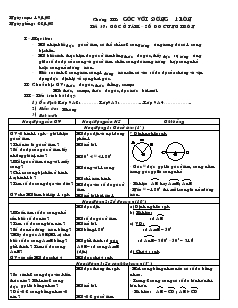 Giáo án Hình học 9 Chương III : Góc với đường tròn