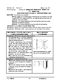 Giáo án Hình học 9 - Chương IV : Hình trụ - Hình nón - Hình cầu