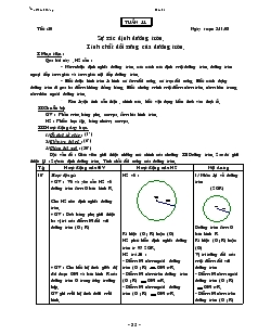 Giáo án Hình học 9 - học kỳ II