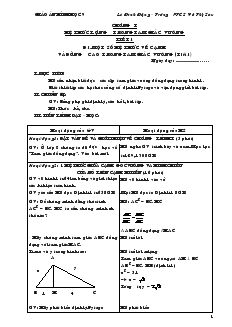 Giáo án Hình học 9 - Trường THCS Võ Thị Sáu