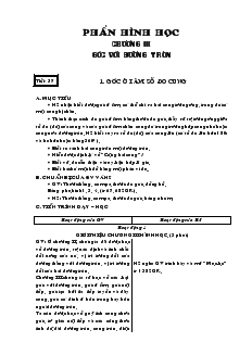 Giáo án Hình học 9 - từ tiết 37 đến tiết 46