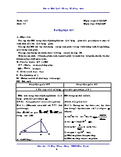 Giáo án Hình học 9 Tuần 18 năm học 2008- 2009