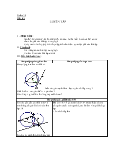 Giáo án Hình học 9 - Tuần 22