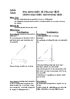 Giáo án Hình học 9 - Tuần 8