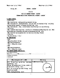 Giáo án Hình học khối 9 - Tiết 20 đến tiết 36