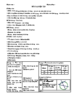 Giáo án Hình học khối 9 - Tiết 21: Luyện tập