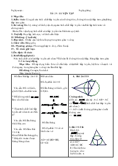 Giáo án Hình học khối 9 - Tiết 29: Luyện tập