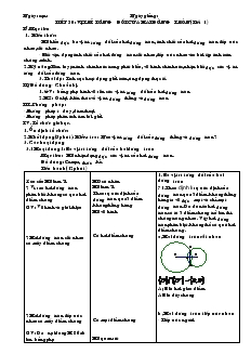 Giáo án Hình học khối 9 - Tiết 30: Vị trí tương đối của hai đường tròn (tiết 1)