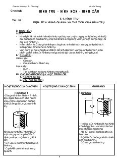 Giáo án Hình học khối 9 - Tiết 58 đến tiết 65