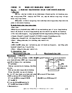 Giáo án Hình học khối 9 - Tiết 58 đến tiết 69