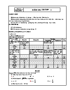 Giáo án Hình học lớp 9 - Tiết 18: Kiểm tra chương I