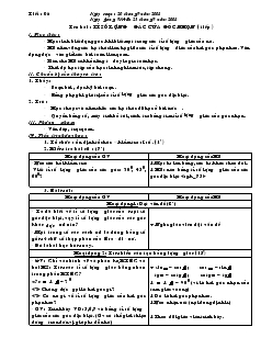 Giáo án Hình học lớp 9 - Tiết 6, 7