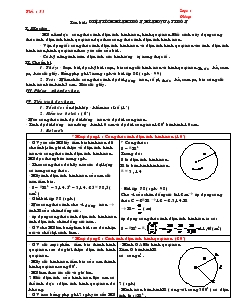 Giáo án Hình học lớp 9 - Tuần 27 - Tiết 53, 54
