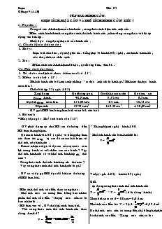 Giáo án Hình học lớp 9 - Tuần 32 - Tiết 63, 64