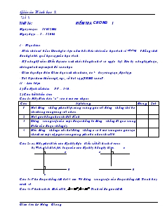 Giáo án Hình học năm học 2008- 2009 - Tiết 16 : Kiểm tra chương I