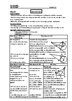 Giáo án môn Hình học khối 9 - Chương II - Tiết 29: Luyện tập