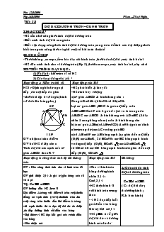 Giáo án môn Hình học khối 9 - Chương III - Tiết 51: Độ dài đường tròn, cung tròn