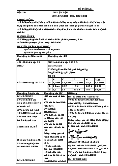 Giáo án môn Hình học khối 9 - Chương III - Tiết 54: Luyện tập