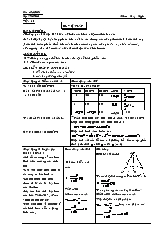 Giáo án môn Hình học khối 9 - Chương IV - Tiết 61: Luyện tập