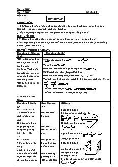 Giáo án môn Hình học khối 9 - Chương IV - Tiết 64: Luyện tập