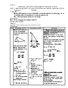 Giáo án môn Hình học khối 9 - Tiết 1 đến tiết 18