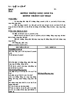 Giáo án Toán 9 năm học 2008- 2009 - Tuần 13 - Tiết 25: Đường thẳng song song và đường thẳng cắt nhau