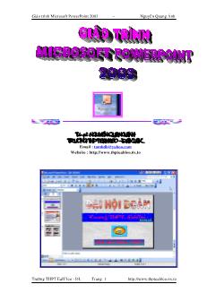 Giaùo trình Microsoft PowerPoint 2003