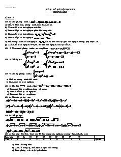 Hướng dẫn ôn tập học kỳ II môn toán 10