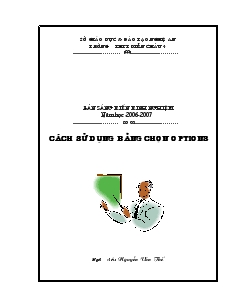 Sáng kiến kinh nghiệm Cách sử dụng bảng chọn options