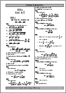 Tài liệu Ôn thi lớp 10