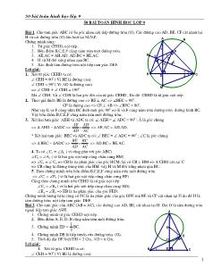 50 bài toán Hình học lớp 9