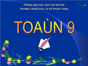 Bài giảng Hình học 9 - Tuần 9 - Tiết 17, 18: Bài ôn tập chương I: Hệ thức lượng trong tam giác vuông