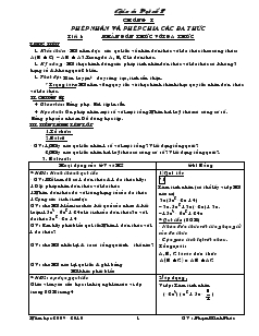 Giáo án Đại số 8 năm 2009 - 2010