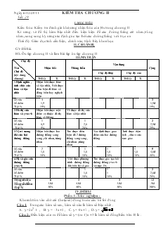 Giáo án Đại số 9 - Tiết 29 : Kiểm tra chương II