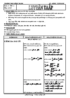 Giáo án Đại số 9 Trường THCS Đông Thành - Tuần 5 - Tiết 10 : Luyện tập