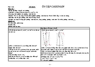 Giáo án Đại số 9 - từ tiết 66 đến tiết 74