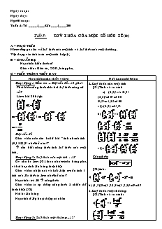 Giáo án Đại số khối 7 - Tiết 7 đến tiết 10