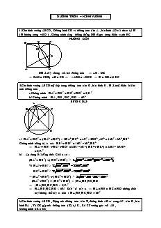 Giáo án Đường tròn – Hình vuông