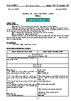 Giáo án Hình 9 - Hà Hồng Thái - Trường THCS số 2 Mường Kim - Học kỳ II